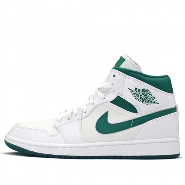 Nike Air Jordan 1 Mid "White Mystic Green" Damen/Herren AJ1 Sneakers CD6759-103