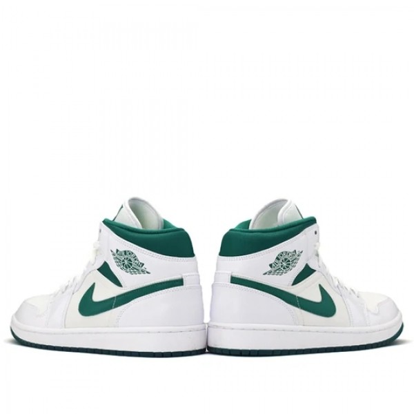 Nike Air Jordan 1 Mid "White Mystic Green" Damen/Herren AJ1 Sneakers CD6759-103