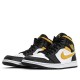 Nike Air Jordan 1 Mid "White Pollen Black" Damen/Herren AJ1 Sneakers 554724-177