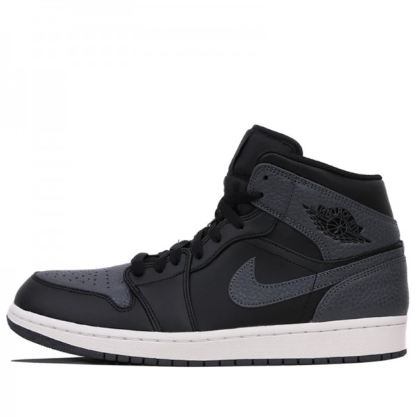 Nike Air Jordan 1 Retro Mid "Black Dark Grey" Herren/Damen AJ1 Sneakers 554724-041