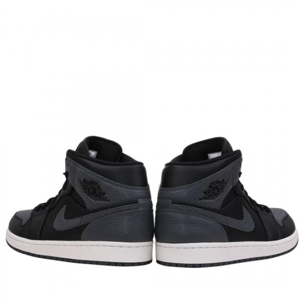 Nike Air Jordan 1 Retro Mid "Black Dark Grey" Herren/Damen AJ1 Sneakers 554724-041