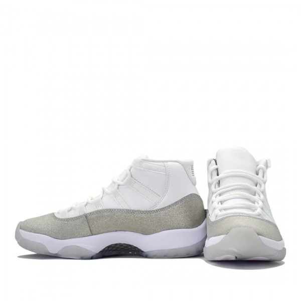 Nike Air Jordan 11 Retro "White Metallic Silver" Herren/Damen AJ11 Sneakers AR0715-100