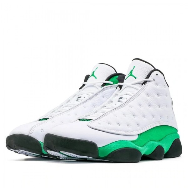 Nike Air Jordan XIII Retro "White Lucky Green" Herren/Damen AJ13 Sneakers DB6537-113