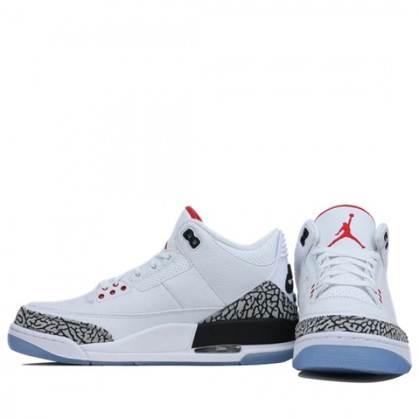 Nike Air Jordan 3 Retro "Free Throw Line White Cement" Herren AJ3 Sneakers 923096-101