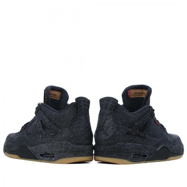 Nike Air Jordan 4 Retro "Levi's Black" Herren/Damen AJ4 Sneakers AO2571-001