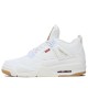 Nike Air Jordan 4 Retro "Levi's White" Herren/Damen AJ4 Sneakers AO2571-100