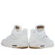 Nike Air Jordan 4 Retro "Levi's White" Herren/Damen AJ4 Sneakers AO2571-100