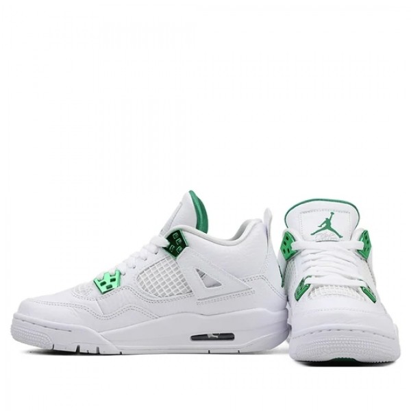 Nike Air Jordan 4 Retro "Metallic Pack Pine Green" Herren/Damen AJ4 Sneakers 408452-113