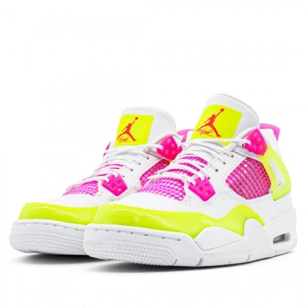 Nike Air Jordan 4 Retro "Lemon Venom" Herren/Damen AJ4 Sneakers CV7808-100