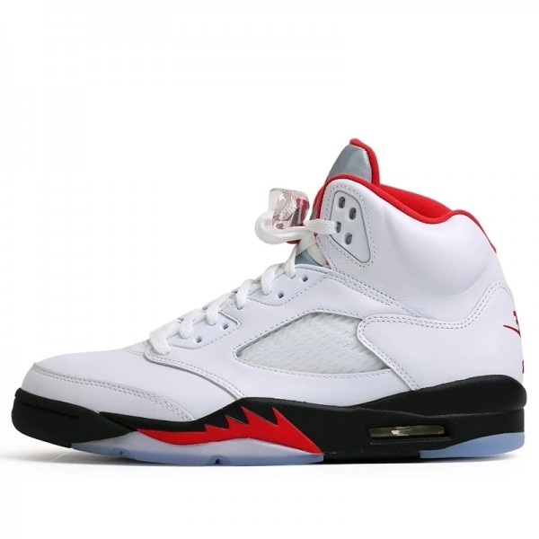 Nike Air Jordan 5 Retro "Fire Red Silver Tongue" 2020 Herren AJ5 Sneakers DA1911-102