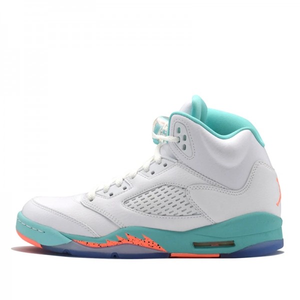 Nike Air Jordan 5 Retro "Light Aqua" Herren/Damen AJ5 Sneakers 440892-100