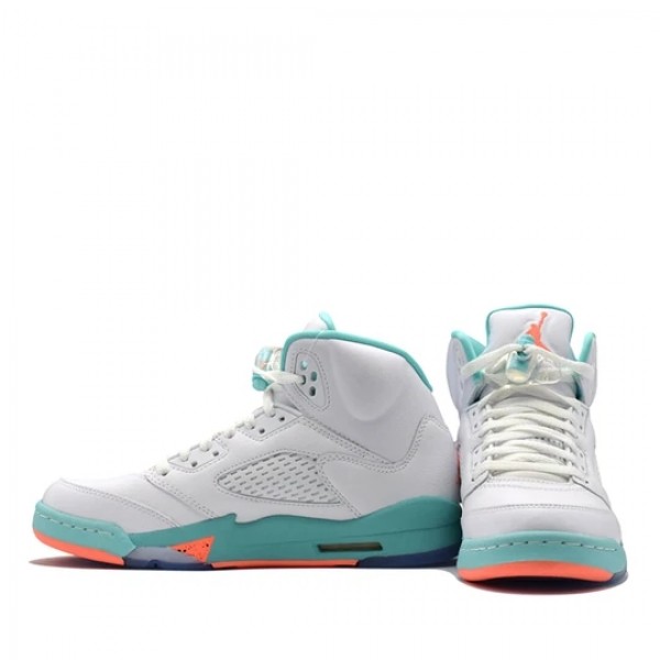 Nike Air Jordan 5 Retro "Light Aqua" Herren/Damen AJ5 Sneakers 440892-100