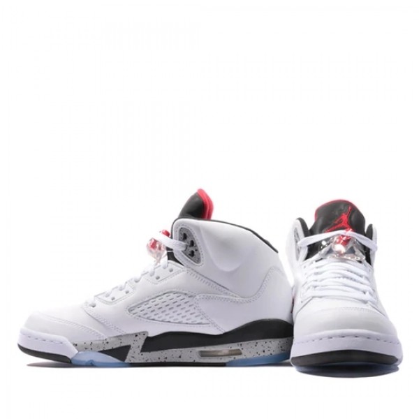 Nike Air Jordan 5 Retro "White Cement" GS AJ5 Sneakers 440888-104