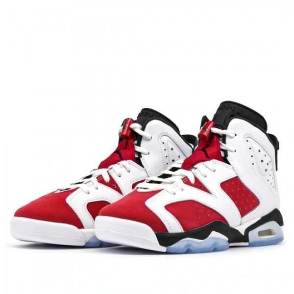 Nike Air Jordan 6 Retro "Carmine" 2021 Herren/Damen AJ6 Sneakers 384665-106