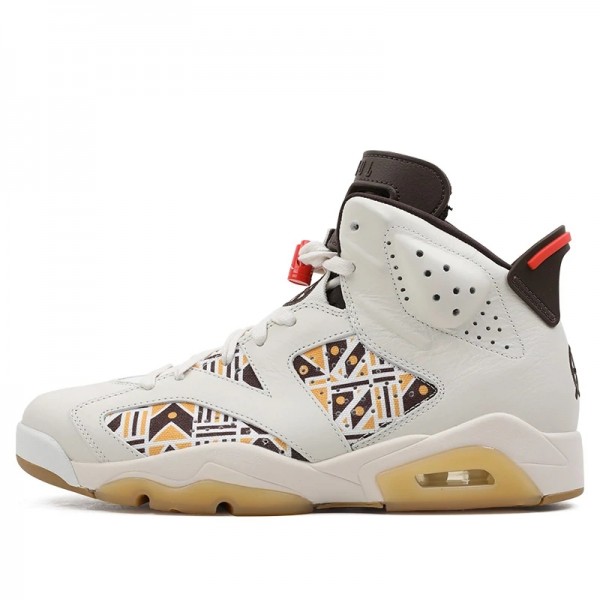 Nike Air Jordan 6 Retro "Quai 54 Sail Brown 2020" Damen/Herren AJ6 Sneakers CZ4152-100