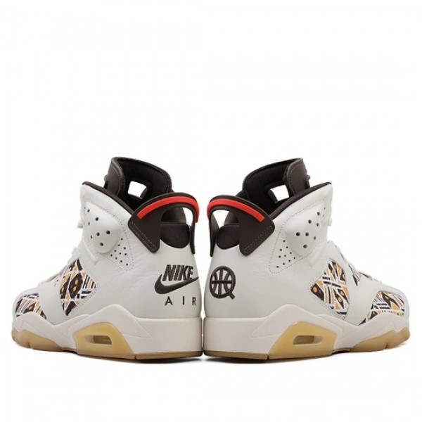 Nike Air Jordan 6 Retro "Quai 54 Sail Brown 2020" Damen/Herren AJ6 Sneakers CZ4152-100