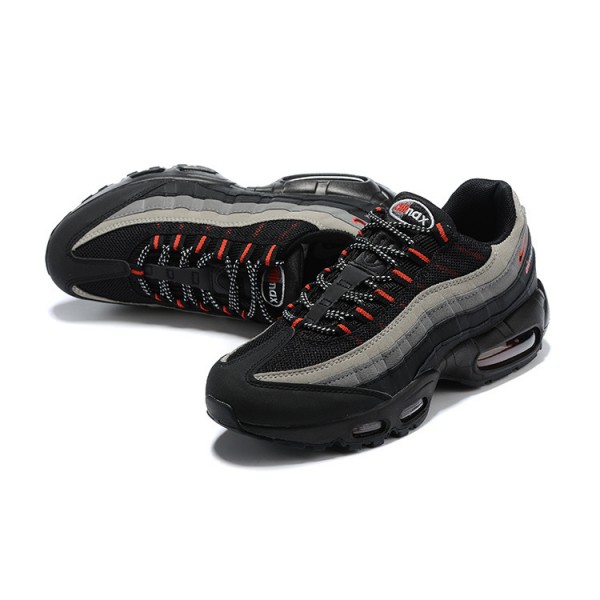 Herren Air Max 95 TT Schwarz Grau Rot CW7477-001 Schuhe