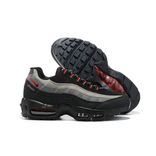 Herren Air Max 95 TT Schwarz Grau Rot CW7477-001 Schuhe