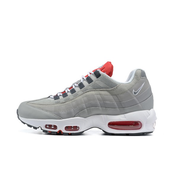 Herren Air Max 95 TT Grau Weiß und Rot Schuhe 