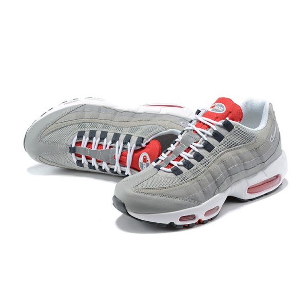 Herren Air Max 95 TT Grau Weiß und Rot Schuhe 