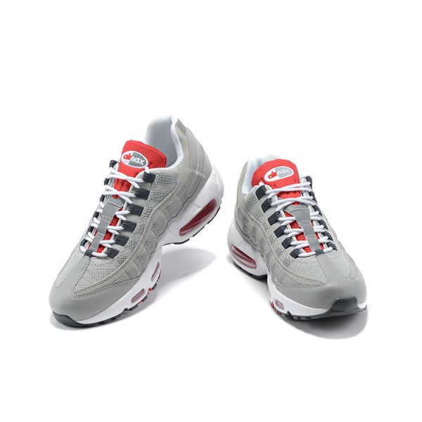 Herren Air Max 95 TT Grau Weiß und Rot Schuhe 