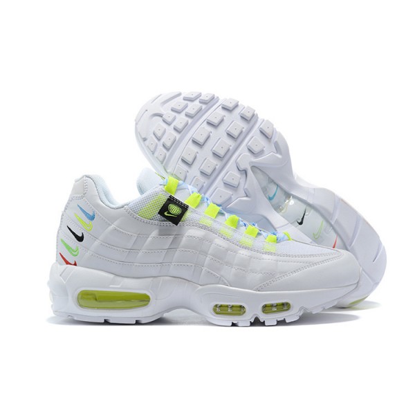 Damen/Herren Air Max 95 TT Worldwide Weiß Gelb CV9030-100 Schuhe