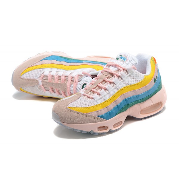 Damen Air Max 95 TT Gelb Rosa Weiß DQ9323-200 Schuhe