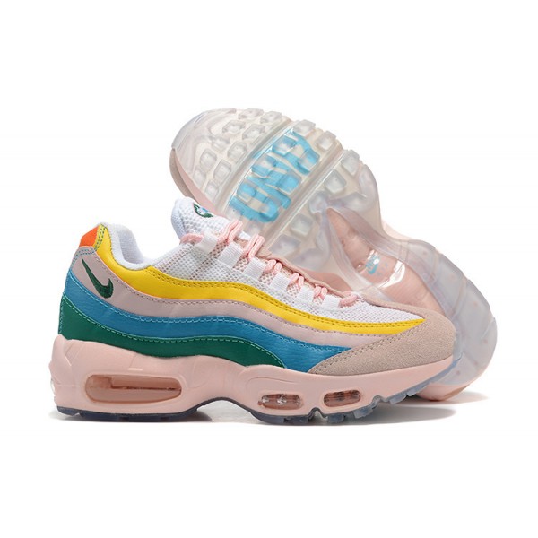 Damen Air Max 95 TT Gelb Rosa Weiß DQ9323-200 Schuhe