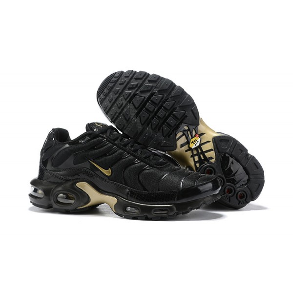 Herren Air Max Plus Tn Schwarz Gold 852630-001 Schuhe