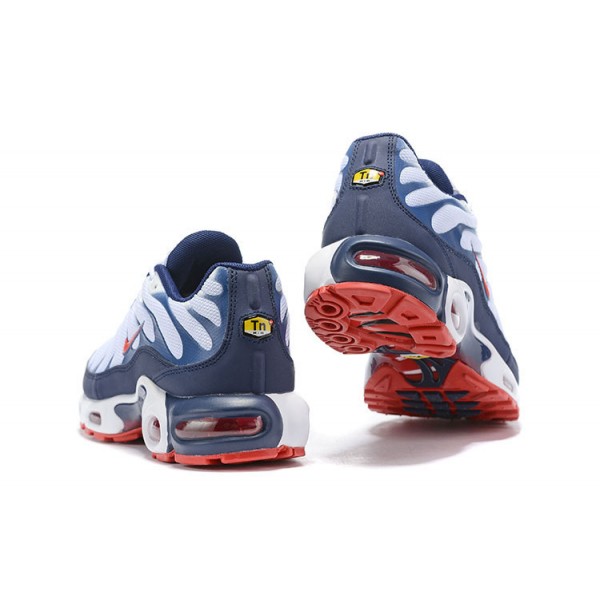 Herren Air Max Plus Tn QS Weiß Blau und Rot Schuhe