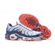 Herren Air Max Plus Tn QS Weiß Blau und Rot Schuhe