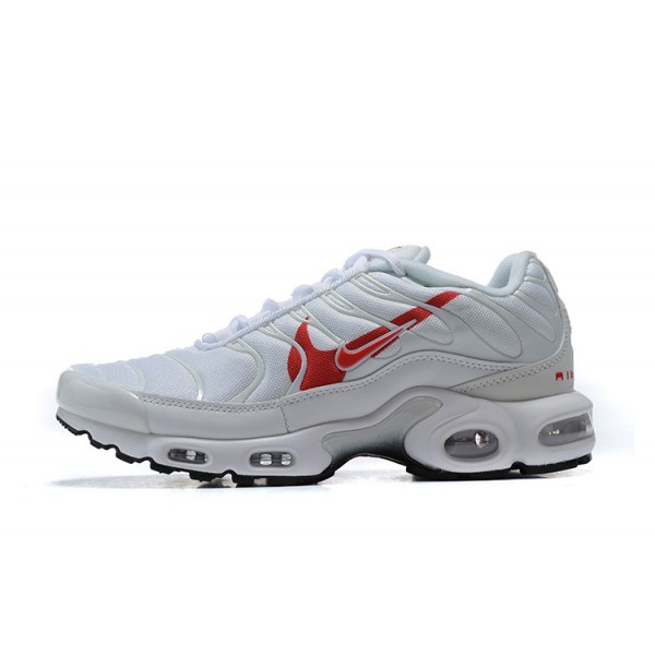 Herren Air Max Plus Tn Weiß Rot CU3454-100 Schuhe