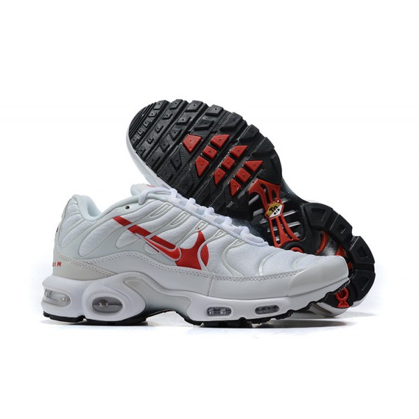 Herren Air Max Plus Tn Weiß Rot CU3454-100 Schuhe