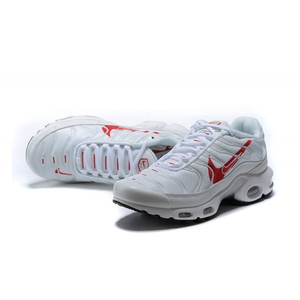 Herren Air Max Plus Tn Weiß Rot CU3454-100 Schuhe