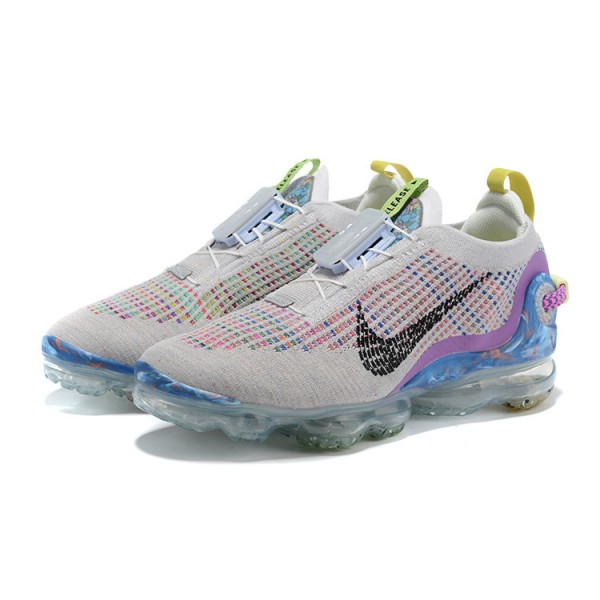 Damen/Herren Air VaporMax 2020 Flyknit Weiß Purpl CJ6740-001 Schuhee