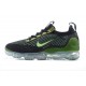 Damen/Herren Air VaporMax 2021 Flyknit Schwarz Grün DQ7640-001 Schuhe