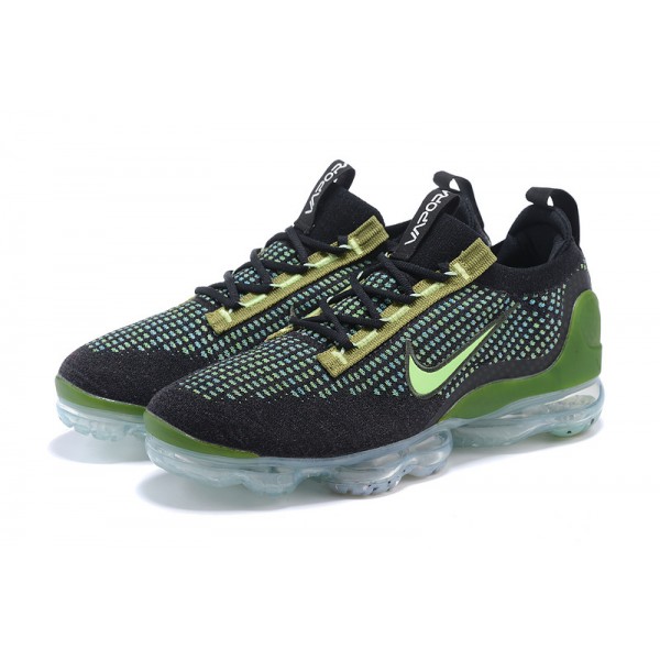 Damen/Herren Air VaporMax 2021 Flyknit Schwarz Grün DQ7640-001 Schuhe