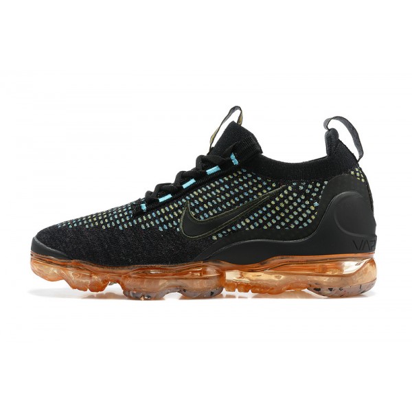 Damen/Herren Air VaporMax 2021 Flyknit Schwarz Orange Schuhe