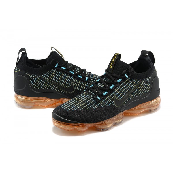 Damen/Herren Air VaporMax 2021 Flyknit Schwarz Orange Schuhe