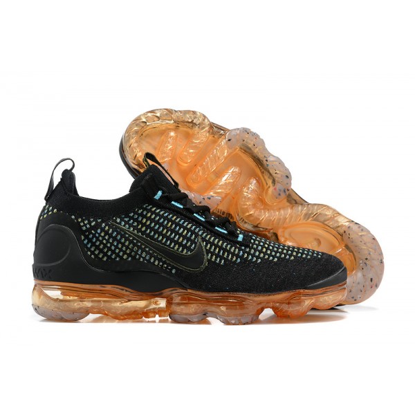 Damen/Herren Air VaporMax 2021 Flyknit Schwarz Orange Schuhe