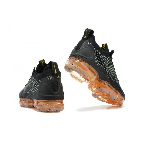 Damen/Herren Air VaporMax 2021 Flyknit Schwarz Orange Schuhe