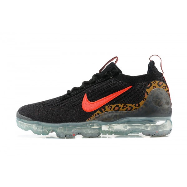 Damen/Herren Air VaporMax 2021 Flyknit Schwarz Rot Schuhe