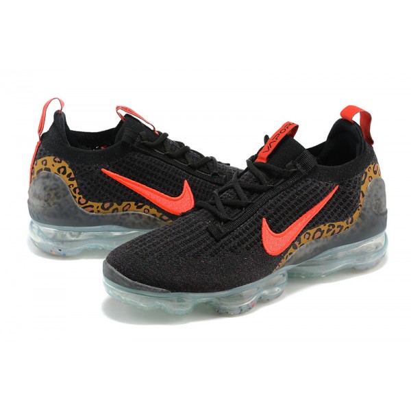 Damen/Herren Air VaporMax 2021 Flyknit Schwarz Rot Schuhe