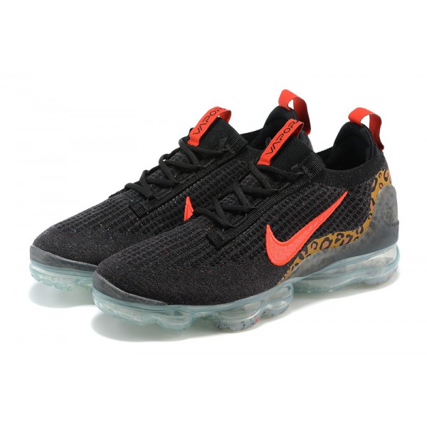 Damen/Herren Air VaporMax 2021 Flyknit Schwarz Rot Schuhe