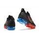 Damen/Herren Air VaporMax 2021 Flyknit Schwarz Rot und Blau Schuhe