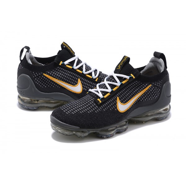 Damen/Herren Air VaporMax 2021 Flyknit Schwarz Gelb DH4086-001 Schuhe