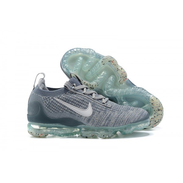 Damen/Herren Air VaporMax 2021 Flyknit Grau Blau DH4084-400 Schuhe