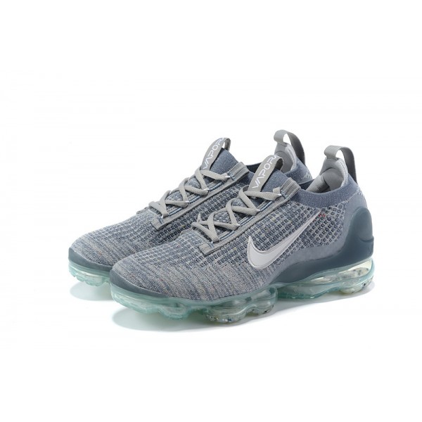 Damen/Herren Air VaporMax 2021 Flyknit Grau Blau DH4084-400 Schuhe