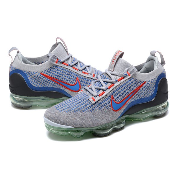 Damen/Herren Air VaporMax 2021 Flyknit Grau Blau DX3368-700 Schuhe