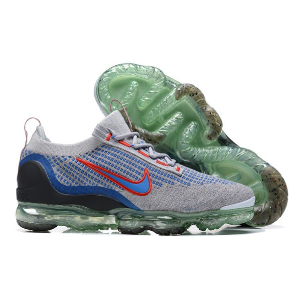 Damen/Herren Air VaporMax 2021 Flyknit Grau Blau DX3368-700 Schuhe